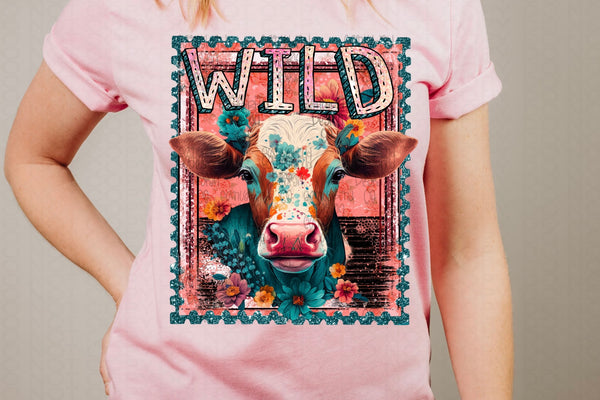 Wild Cow Stamp png
