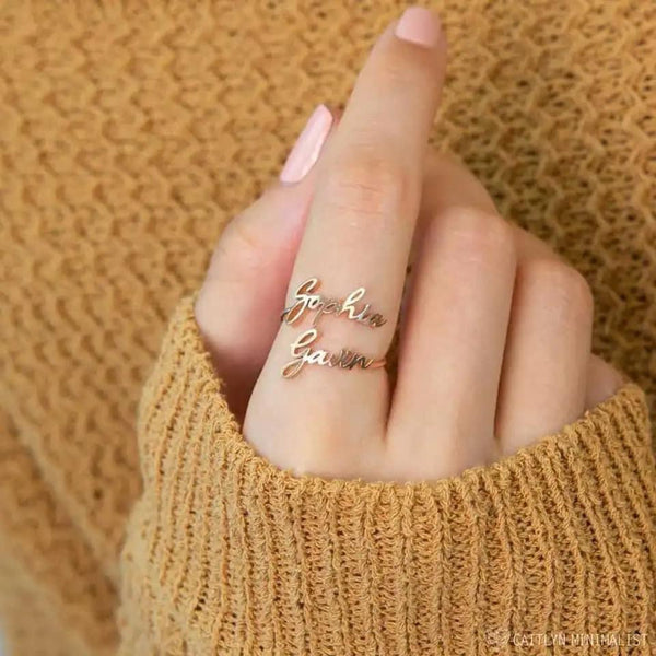 Custom Name Ring