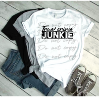 True Crime Junkie PNG File