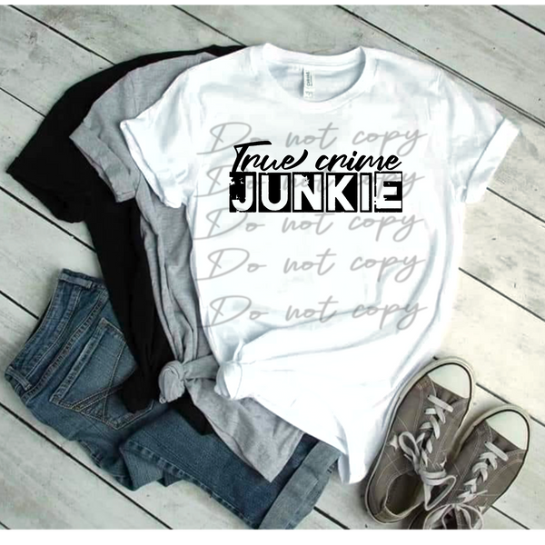 True Crime Junkie PNG File