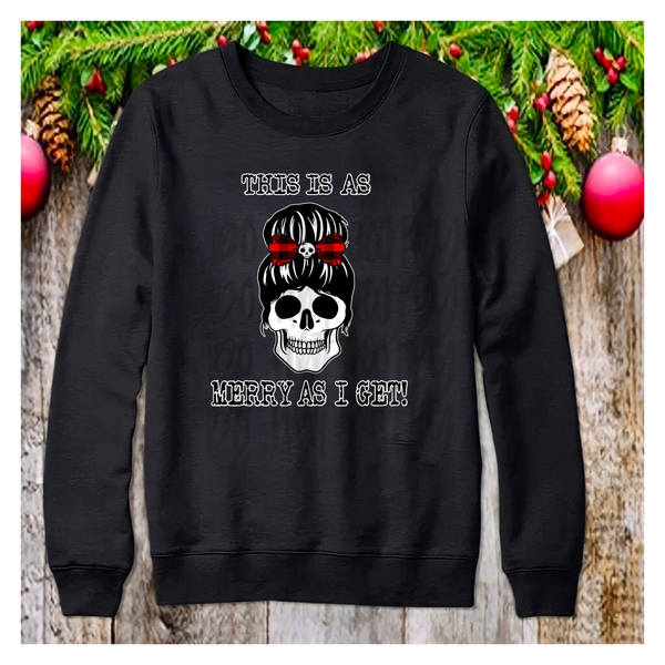 This is as Merry as i get Skull PNG File