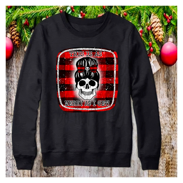 This is as Merry as i get Skull PNG File