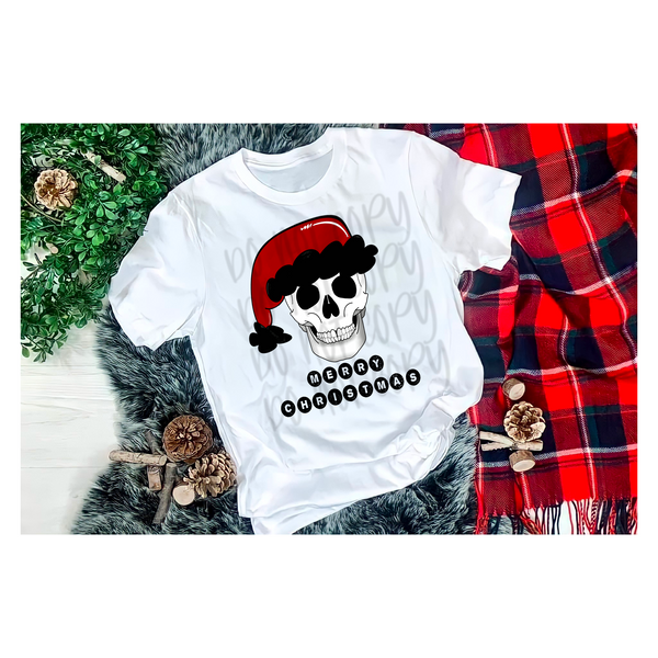 Skull Merry Christmas PNG File