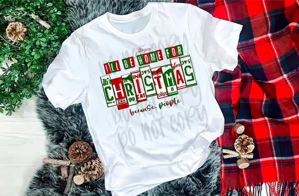 Ill be staying home for Christmas because People PNG File
