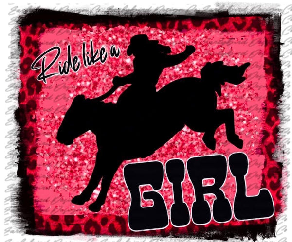 Ride like a Girl PNG File