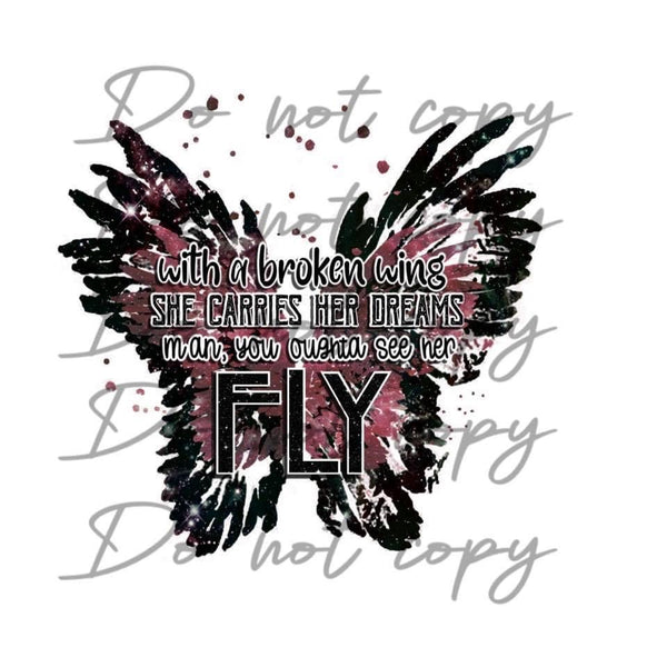 Broken Wings PNG File