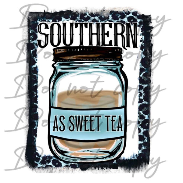 Southern as Sweet Tea PNG File