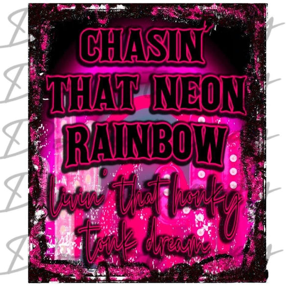 Neon Rainbow PNG File