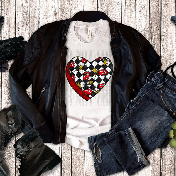 Checker Heart PNG File