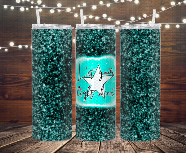 Let your light shine tumbler design PNG
