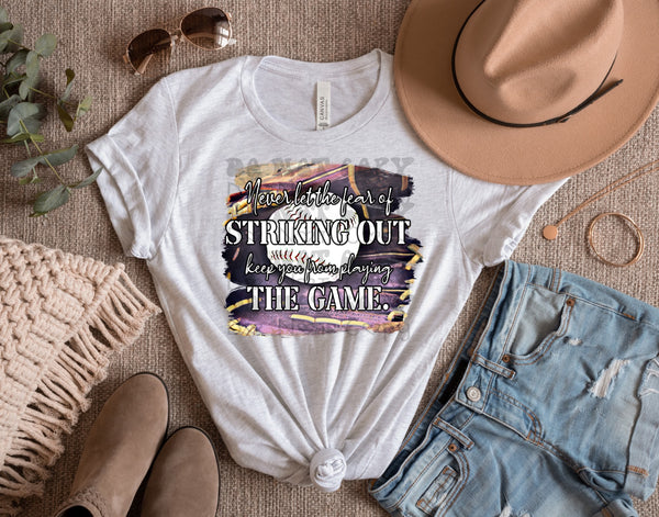 Fear of striking out baseball PNG