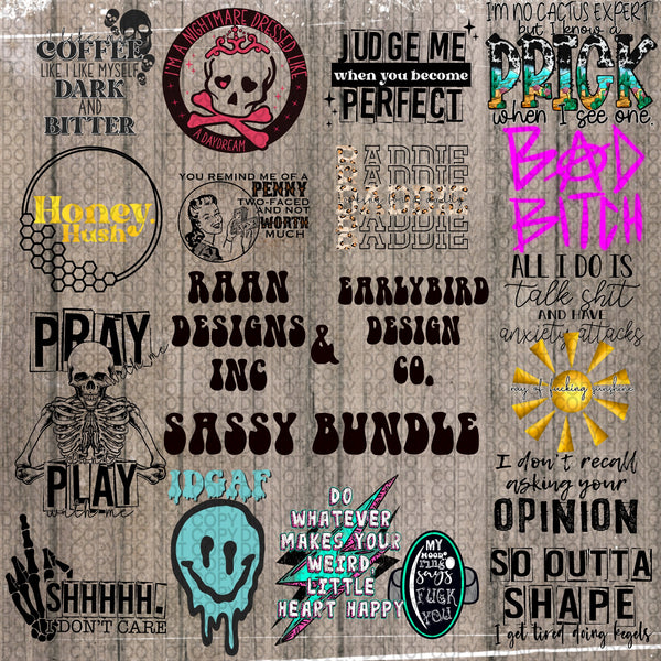 Raan Designs and Earlybird Designs Sassy Bundle