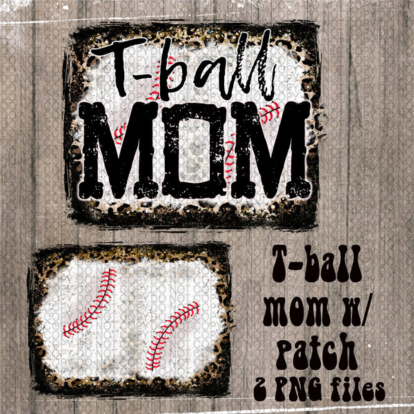 T-ball Mom w/patch  PNG