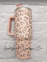 Cheetah tumbler plus shipping costs