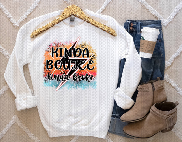 Kinda Boujee Kinda Broke PNG