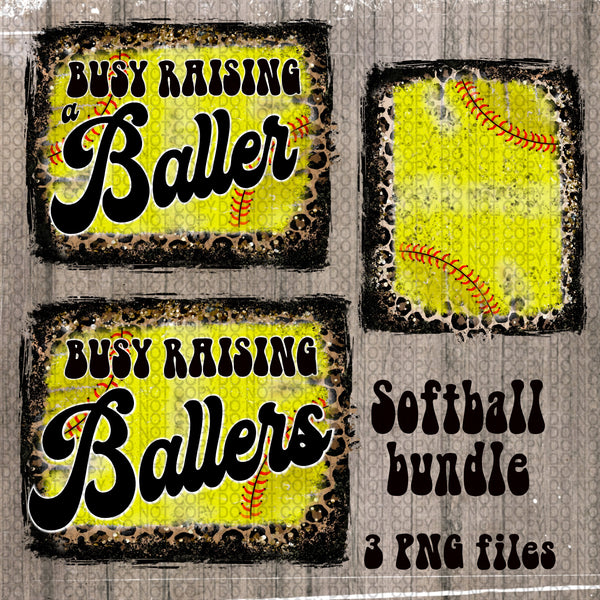 Raising Ballers Softball bundle PNG