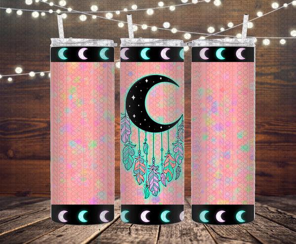 Dream catcher tumbler design PNG