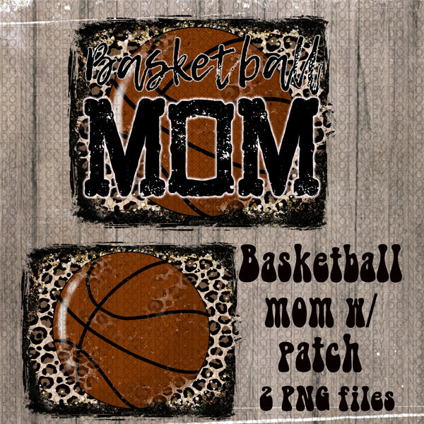 Basketball Mom w/patch  PNG