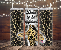 Dare to be different tumbler PNG